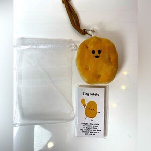 Tiny Potato Keychain Gag Gift White Elephant Gift With Gift Bag